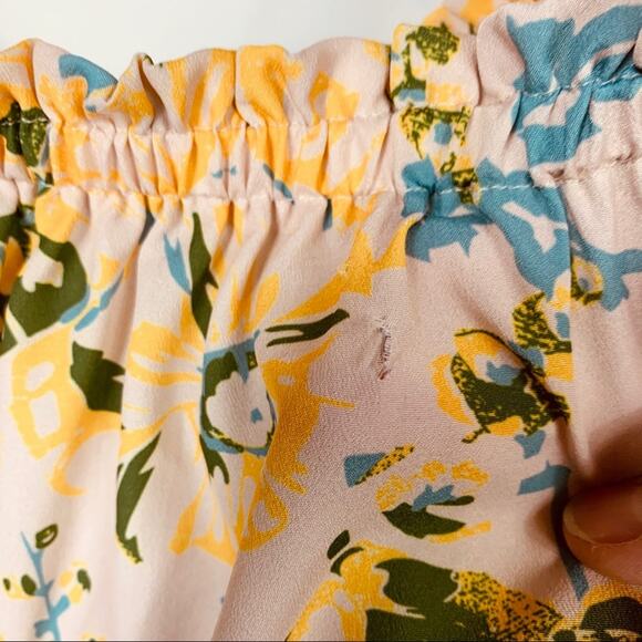 Antrho Tracy Reese Off shoulder Floral Top XS - Picture 5 of 5